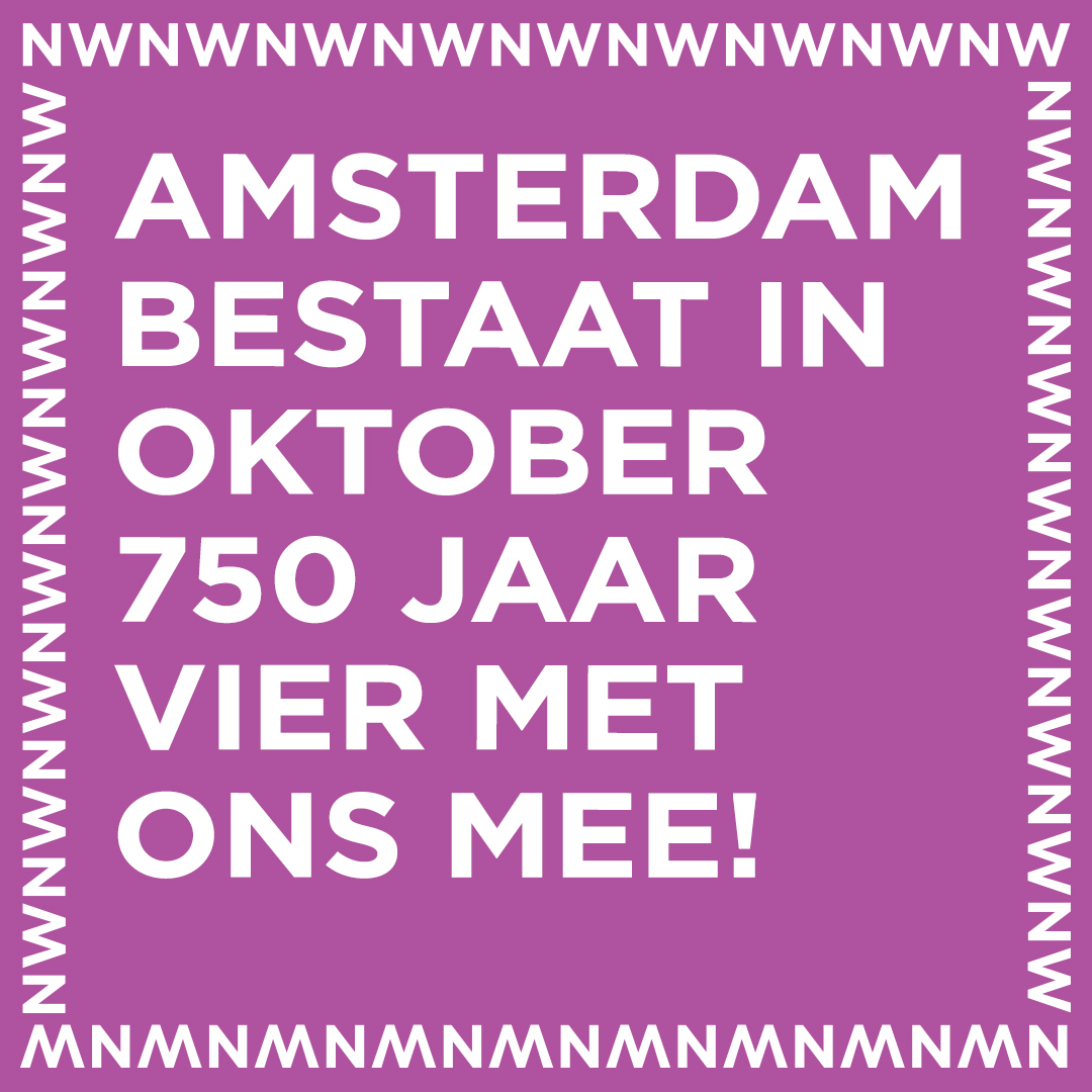 Mensen vieren Amsterdam!